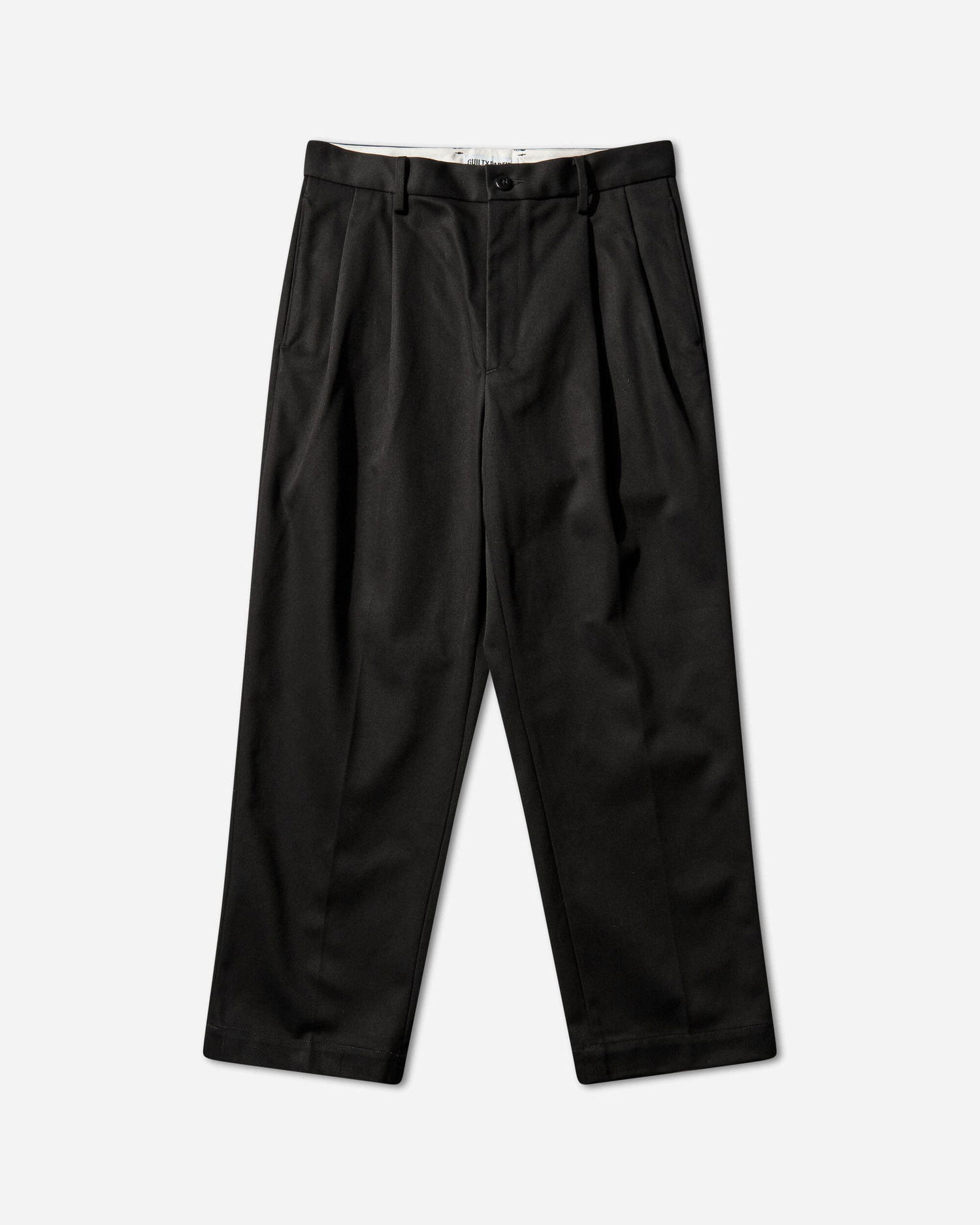 Nohavice WACKO MARIA Double Pleated Chino Trousers (Type-1) Čierna | 25FW-WMP-PT01 BLACK, 0