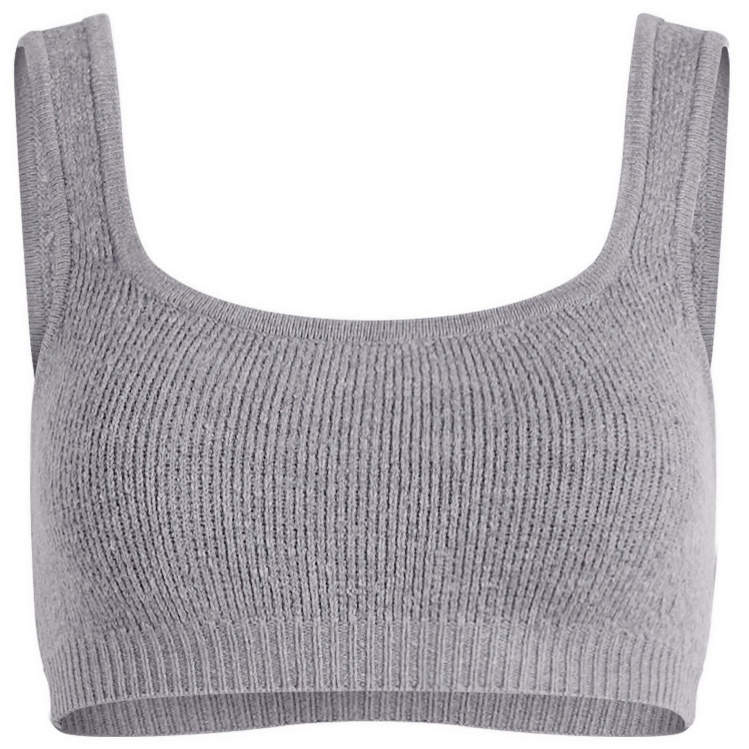 Podprsenka SKIMS Textured Knit Bralette Size Large Šedá | SP-SCP-9926W-DHG, 1