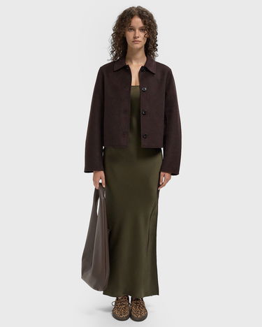 Bunda Samsoe Samsoe Saholly Cropped Jacket Hnedá | F25300160-191111TCX, 2
