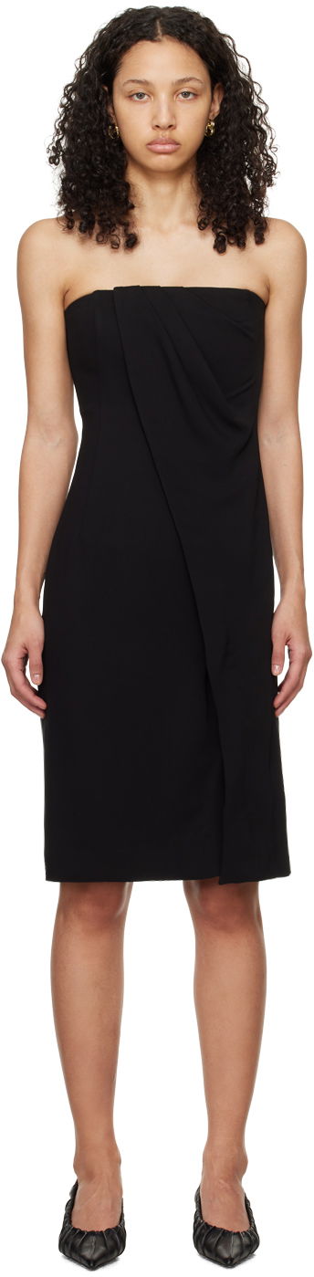 Šaty Anine Bing Anine Bing Halle Strapless Midi Dress Čierna | A-02-0490-000, 0