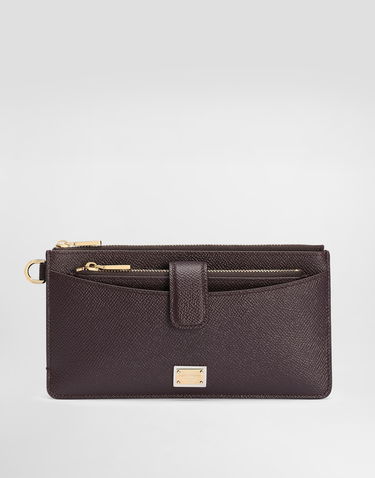 Peňaženka Dolce & Gabbana Dolce & Gabbana Dauphine Calfskin Card Holder Vínová | BI3335A10018M073, 0
