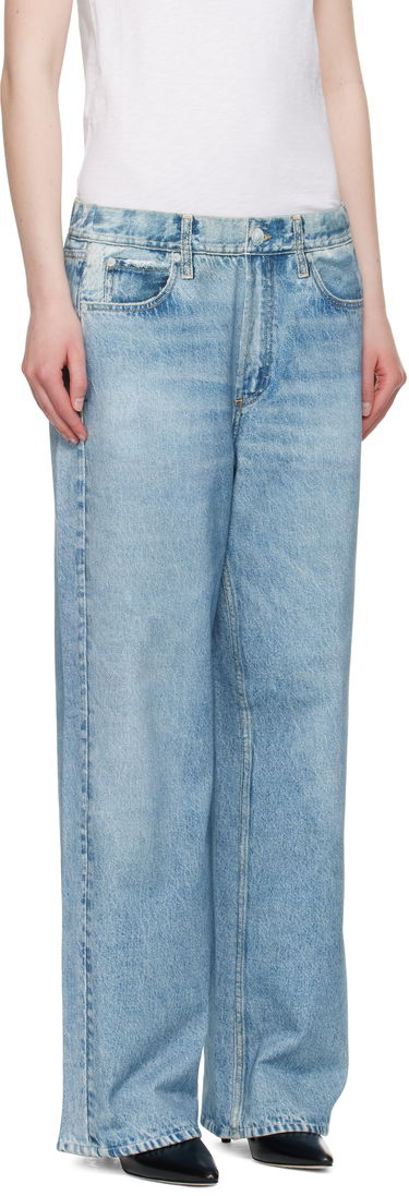 Džínsy rag & bone Miramar Terry Wide-Leg Lounge Pants Modrá | WCW24F70028202, 4