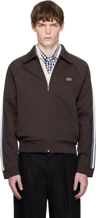 Mikina Lacoste Zip-Up Sweatshirt Hnedá | SH5927_SKB, 0