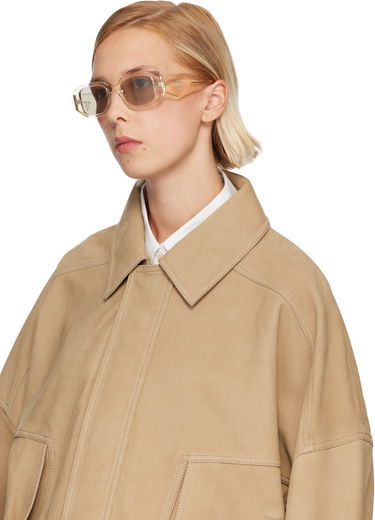 Slnečné okuliare Prada Symbole Chunky Rectangular Frame Sunglasses Žltá | 0PR 17WS 8056262360224, 3