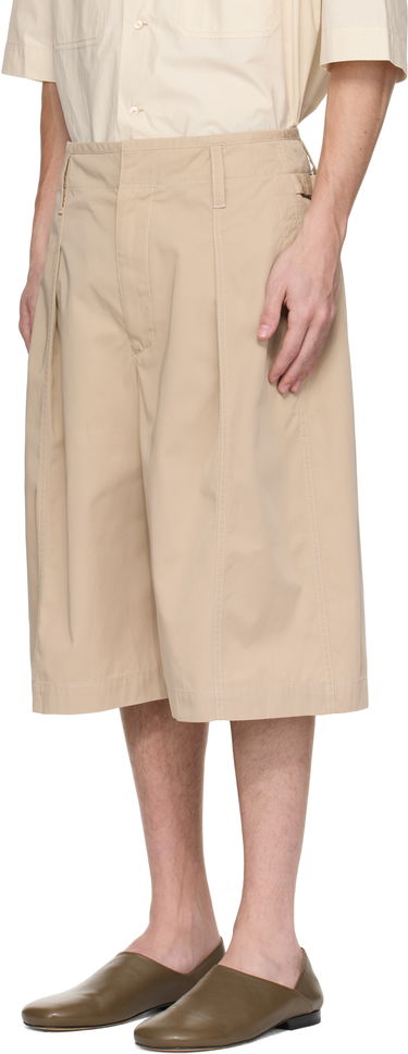 Šortky LEMAIRE Lemaire Maxi Pleated Bermuda Shorts Béžová | PA1212 LF1352, 3