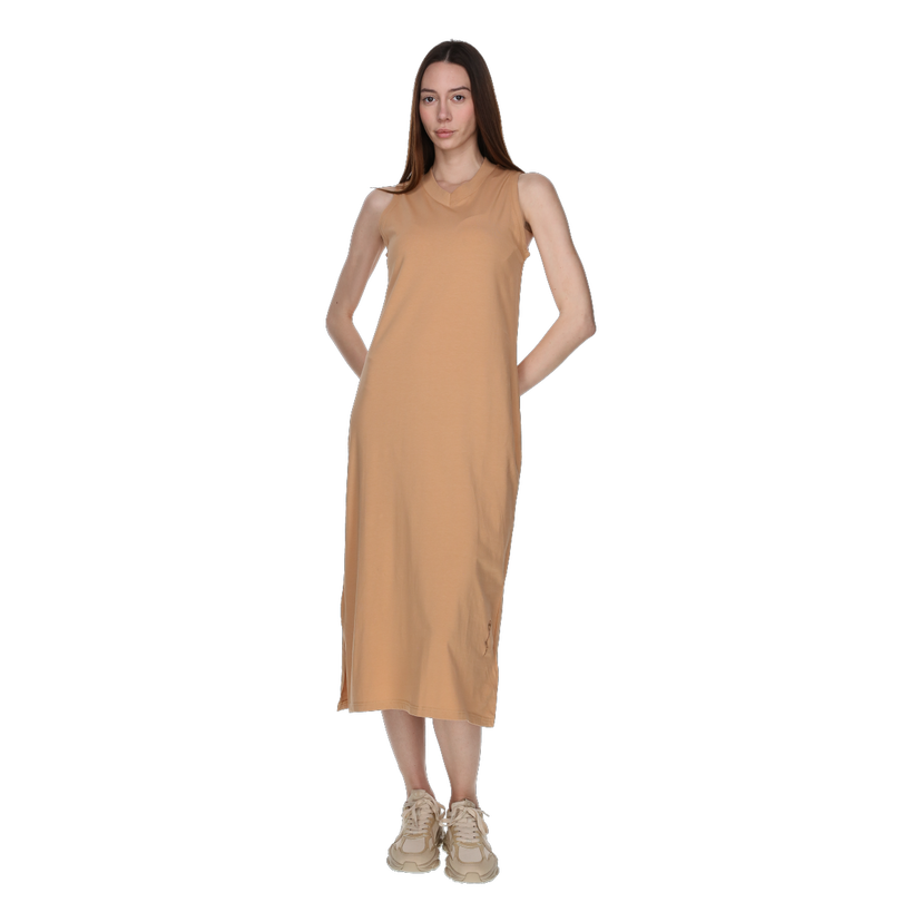 Šaty Champion Sleeveless V-Neck Midi Dress Béžová | 118224-MS002