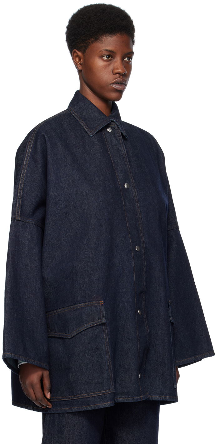 Bunda TOTEME TOTEME Denim  Jacket Modrá | 241-WRO1050-FB0045, 1
