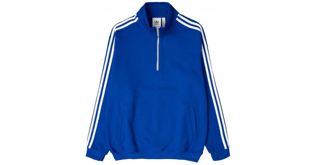 Mikina adidas Originals adidas Originals FB Quarter Zip Sweatshirt Modrá | gv0746, 1