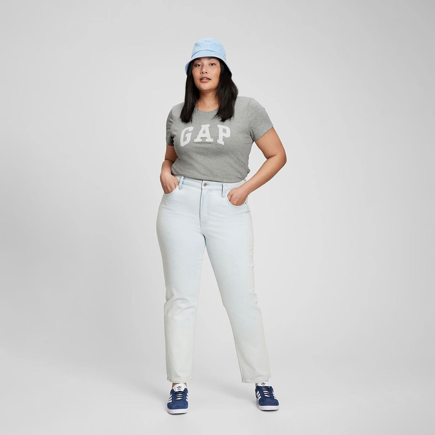 Tričko GAP Logo Tees 2Pack Heath Čierna | 548683-05, 1