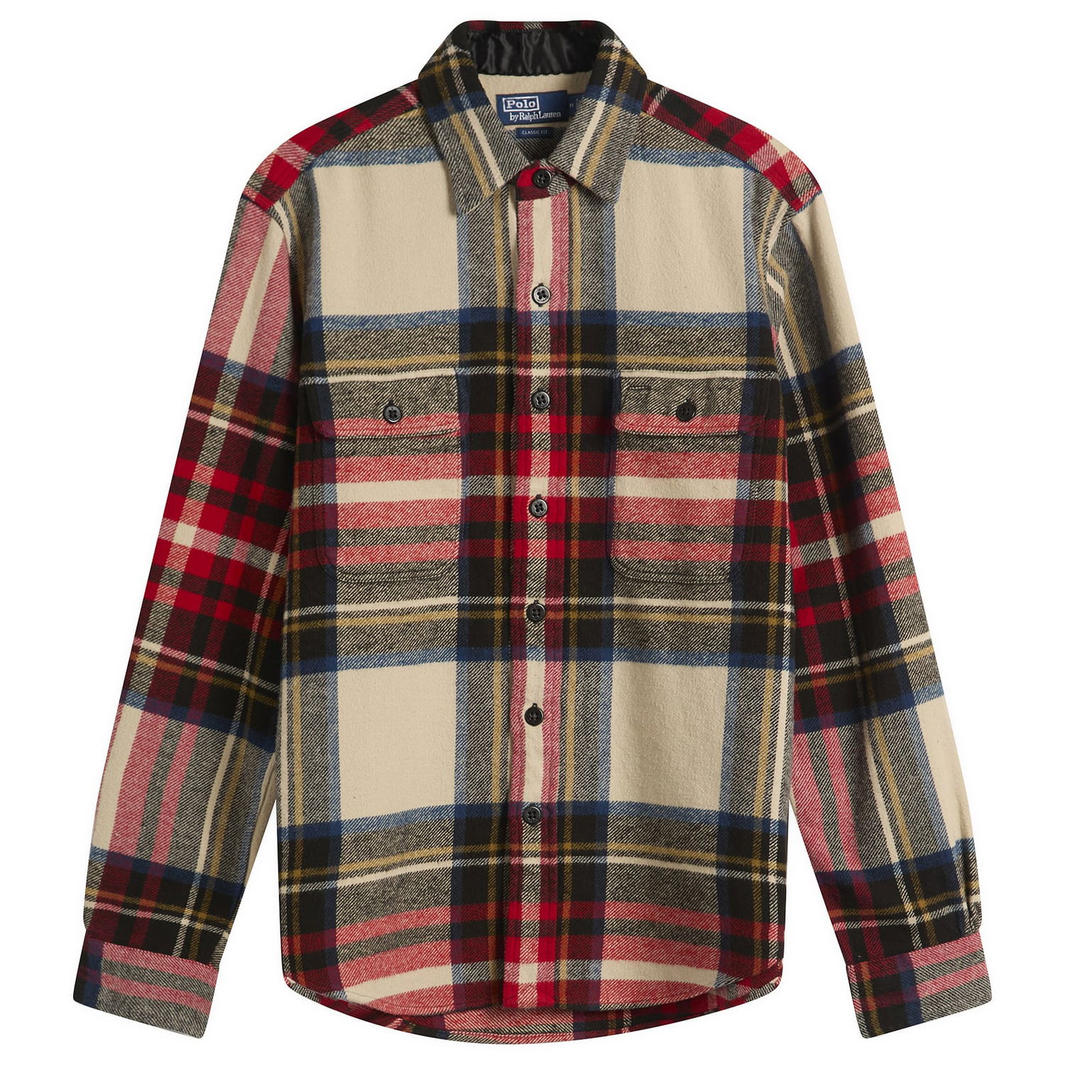 Košeľa Polo by Ralph Lauren Ralph Lauren Polo Flannel Check Classic Fit Overshirt Size Large Rôznofarebný | 710981126001-NAT, 1
