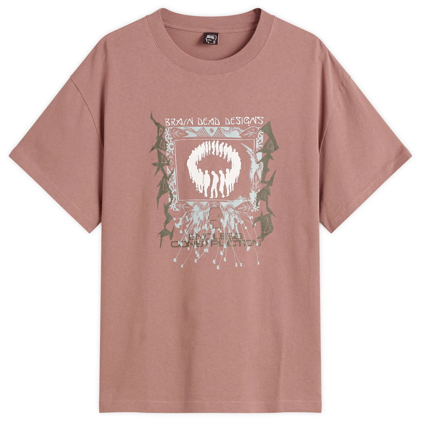 Tričko Brain Dead Endless Construction T-Shirt Hnedá | BDF25T00O046-NUT