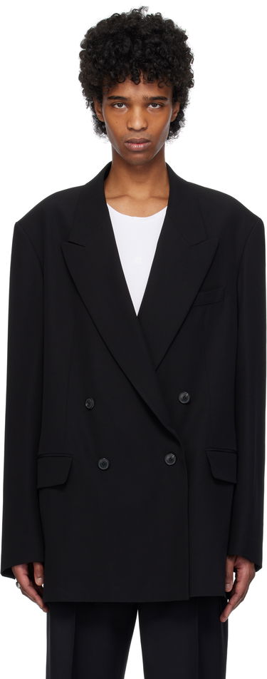 Bunda Dries Van Noten Dries Van Noten Double-Breasted Blazer Čierna | 251-020409-1063, 0