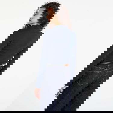 Tričko Tommy Hilfiger T-shirt Slim Cody Mock-Neck Ls Navy | WW0WW47307 C1G, 2