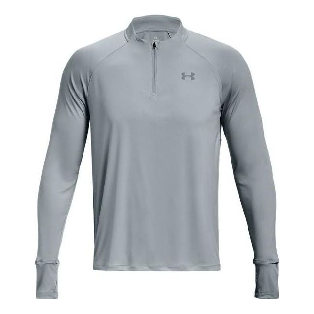 Sveter Under Armour Men's Iso-Chill Quarter Zip Long Sleeve Running Top Šedá | 1377877-465, 0