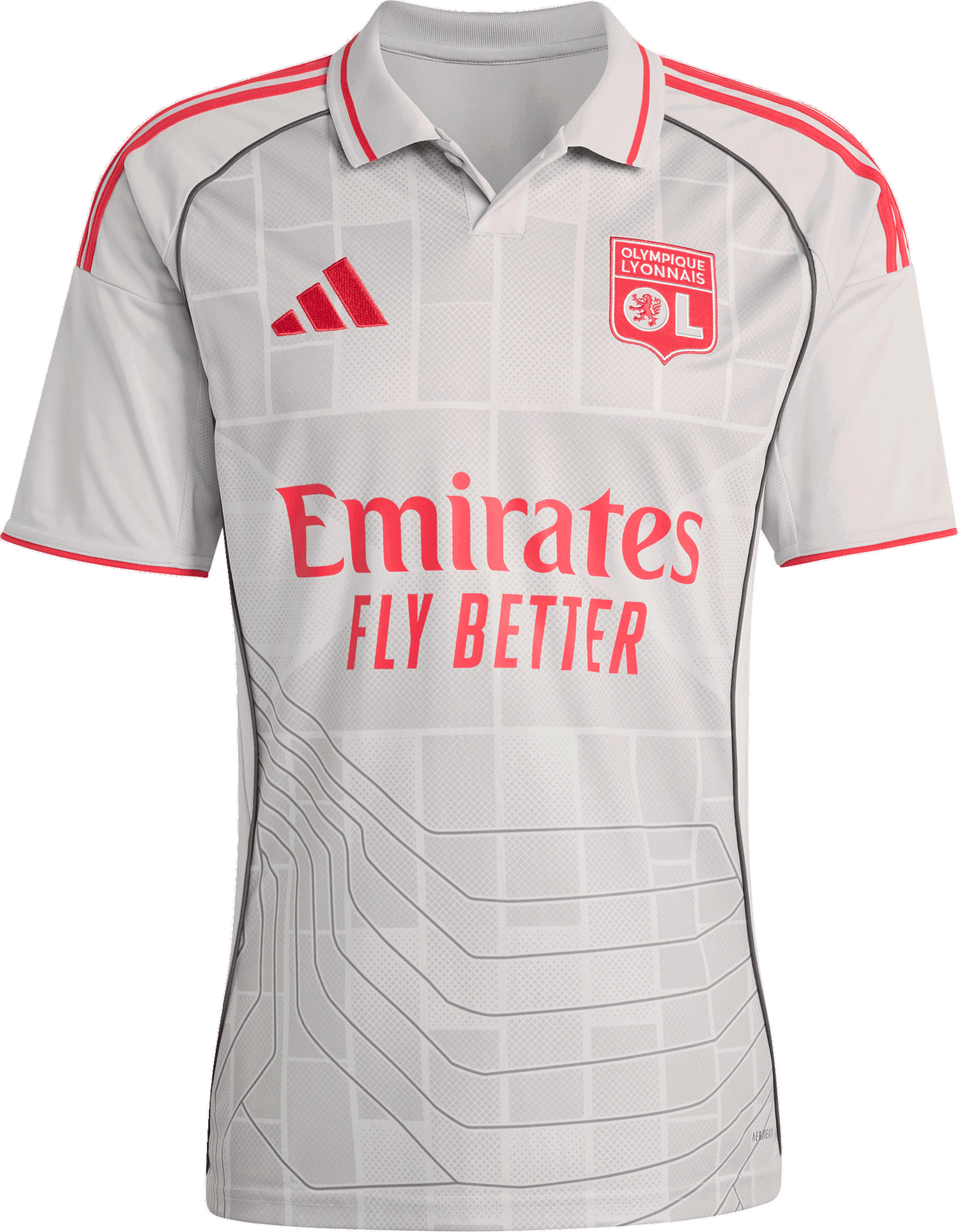 Dres adidas Originals Olympique Lyon 3rd Jersey 2025/26 Biela | jd1389, 0