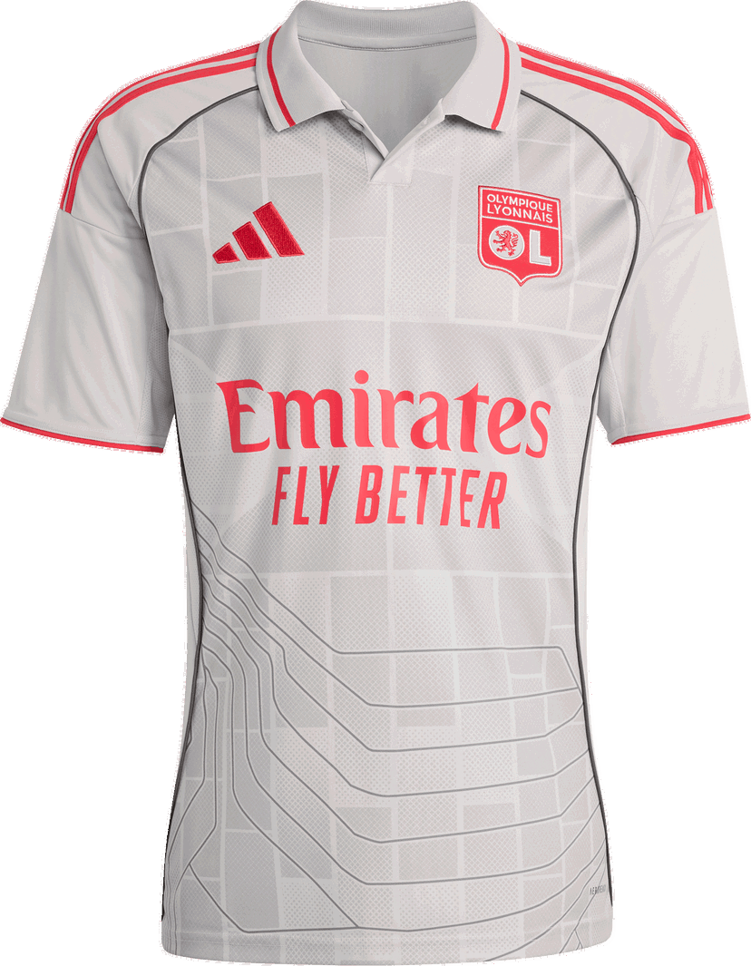 Dres adidas Originals Olympique Lyon 3rd Jersey 2025/26 Biela | jd1389