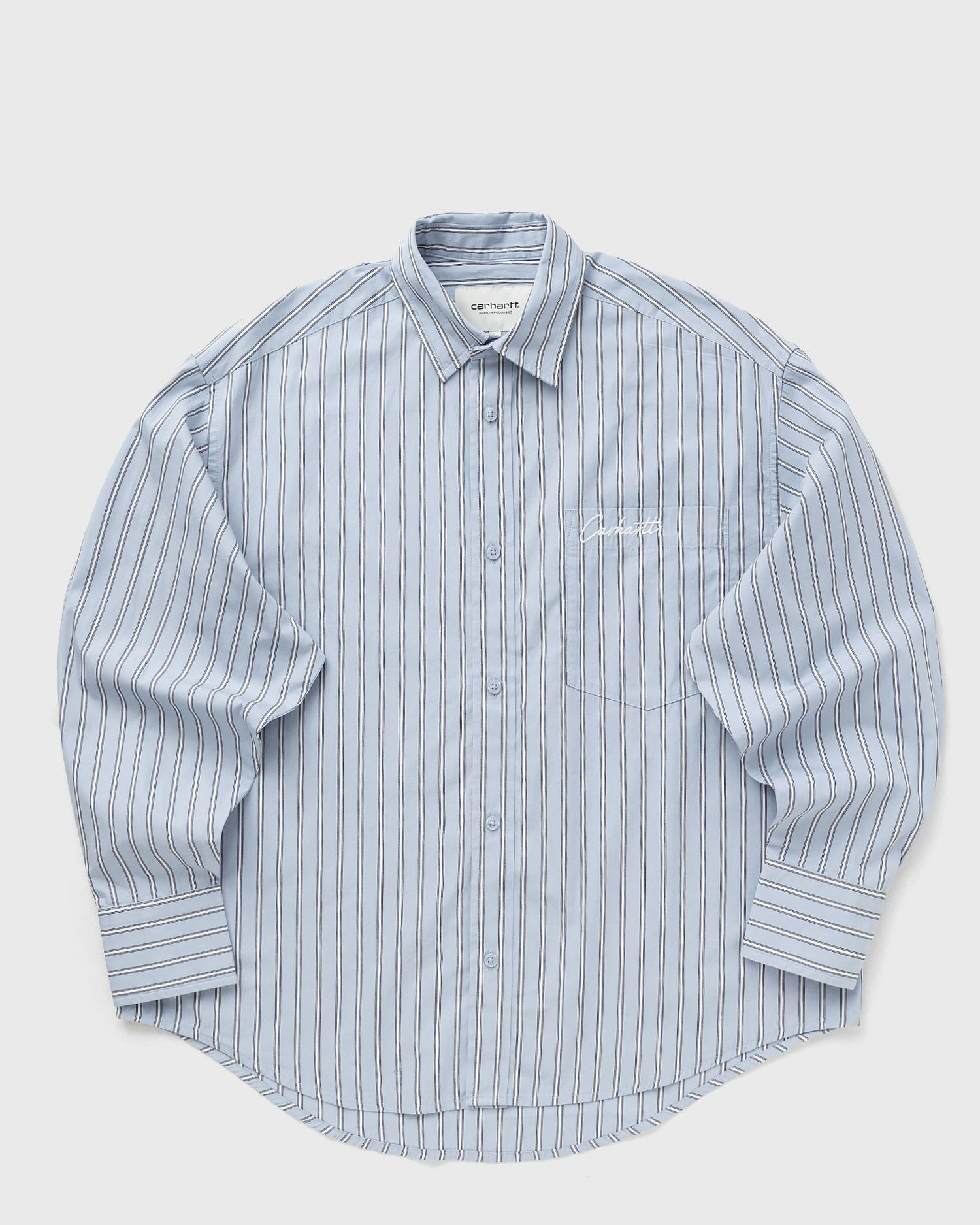 Košeľa Carhartt WIP Grimsby Long Sleeve Shirt Modrá | I035134-30O.XX, 1
