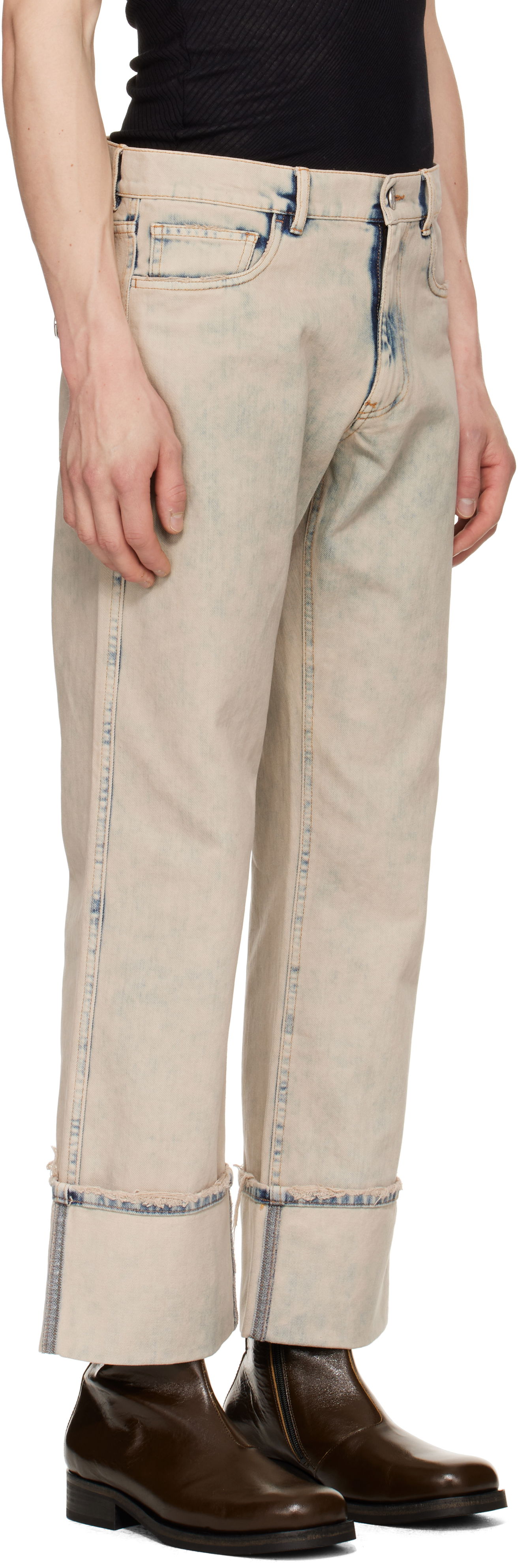 Džínsy Coperni Coperni Boyfriend Jeans Béžová | COPP122F2035MEN, 1