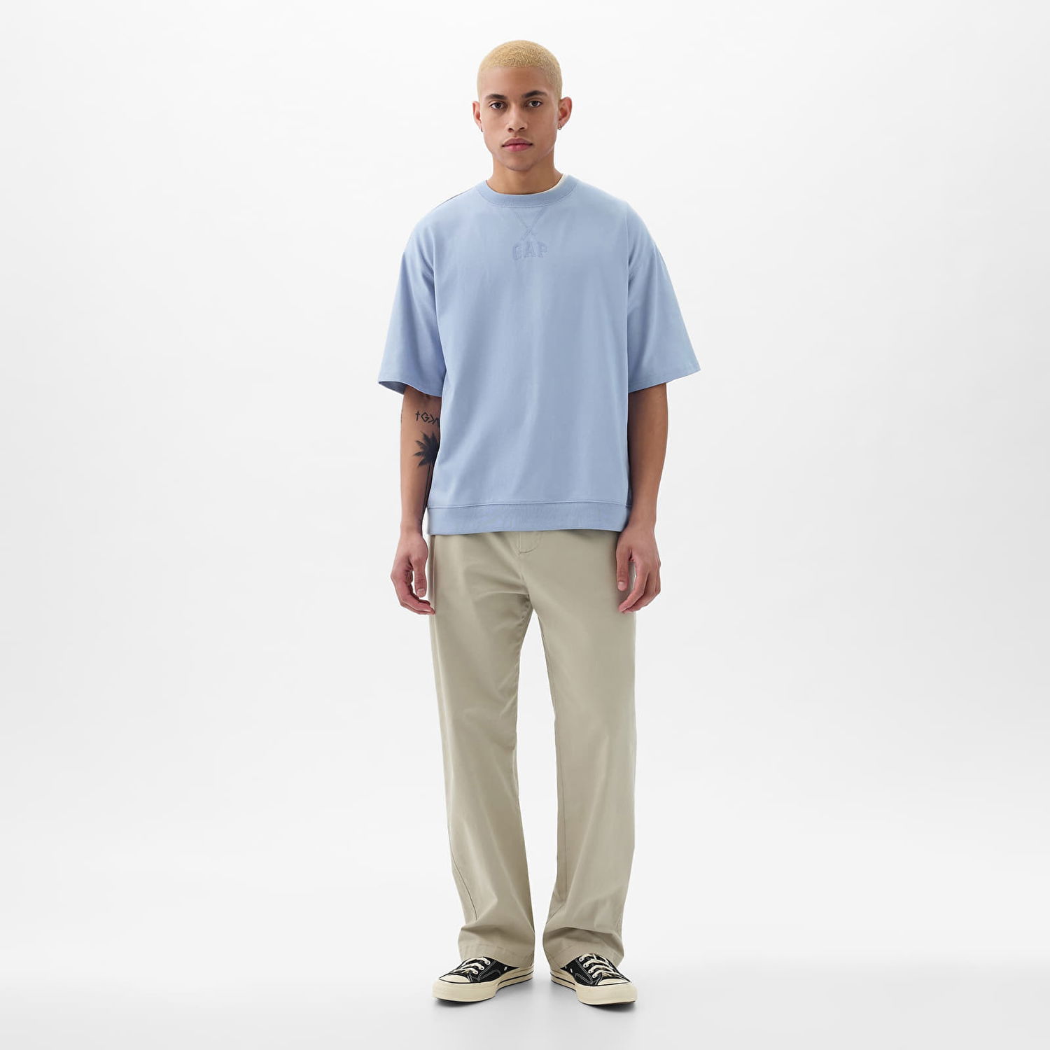 Tričko GAP Micro Logo Tee Distant Blue Modrá | 857899-05, 1