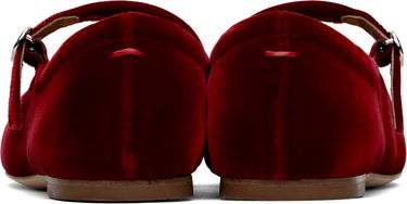 Oblečenie Aeyde Aeyde Uma Velvet Mary-Jane Ballerina Flats Červená | A11-FL-RAZS08FL-223-406-004, 1