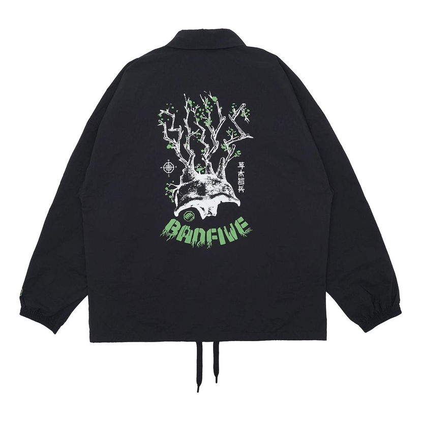Vetrovka Li-Ning Graphic Print Coach Jacket Čierna | AFDS567-2
