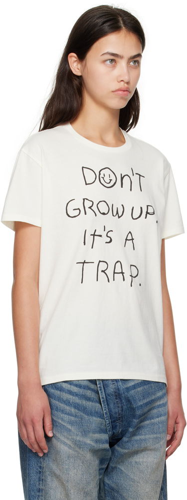 Tričko R13 R13 'Don't Grow Up' T-Shirt Biela | R13WK001-K108B, 4