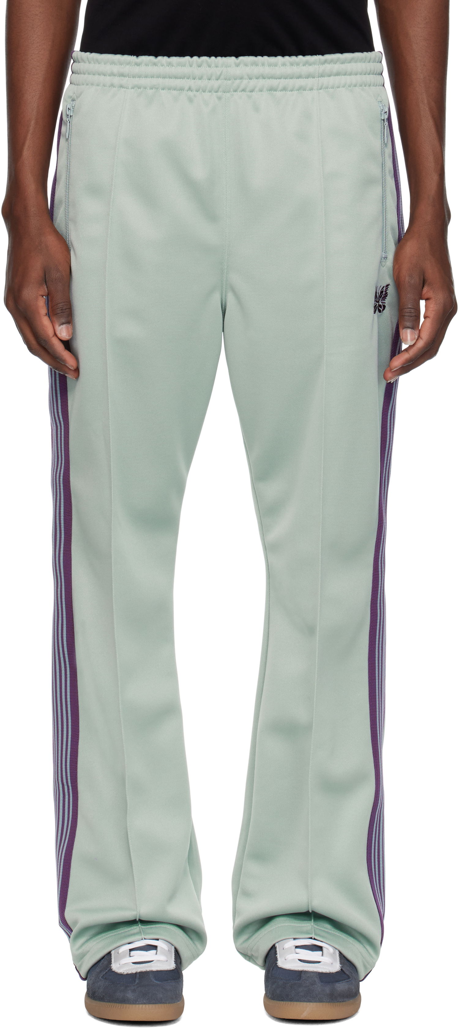 Tepláky Needles NEEDLES Boot-Cut Track Pants Zelené | QV309, 0