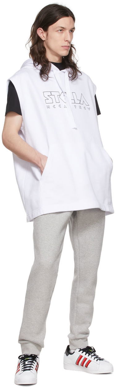 Mikina Stella McCartney Cotton Sleeveless Hoodie Biela | 6044523SNP32, 3