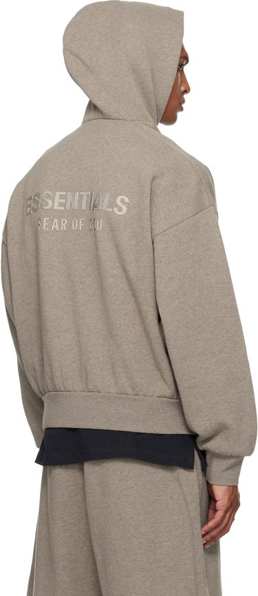 Mikina Fear of God Fear of God ESSENTIALS Fleece Hoodie, Classic Fit Šedá | 192SP252053F, 2