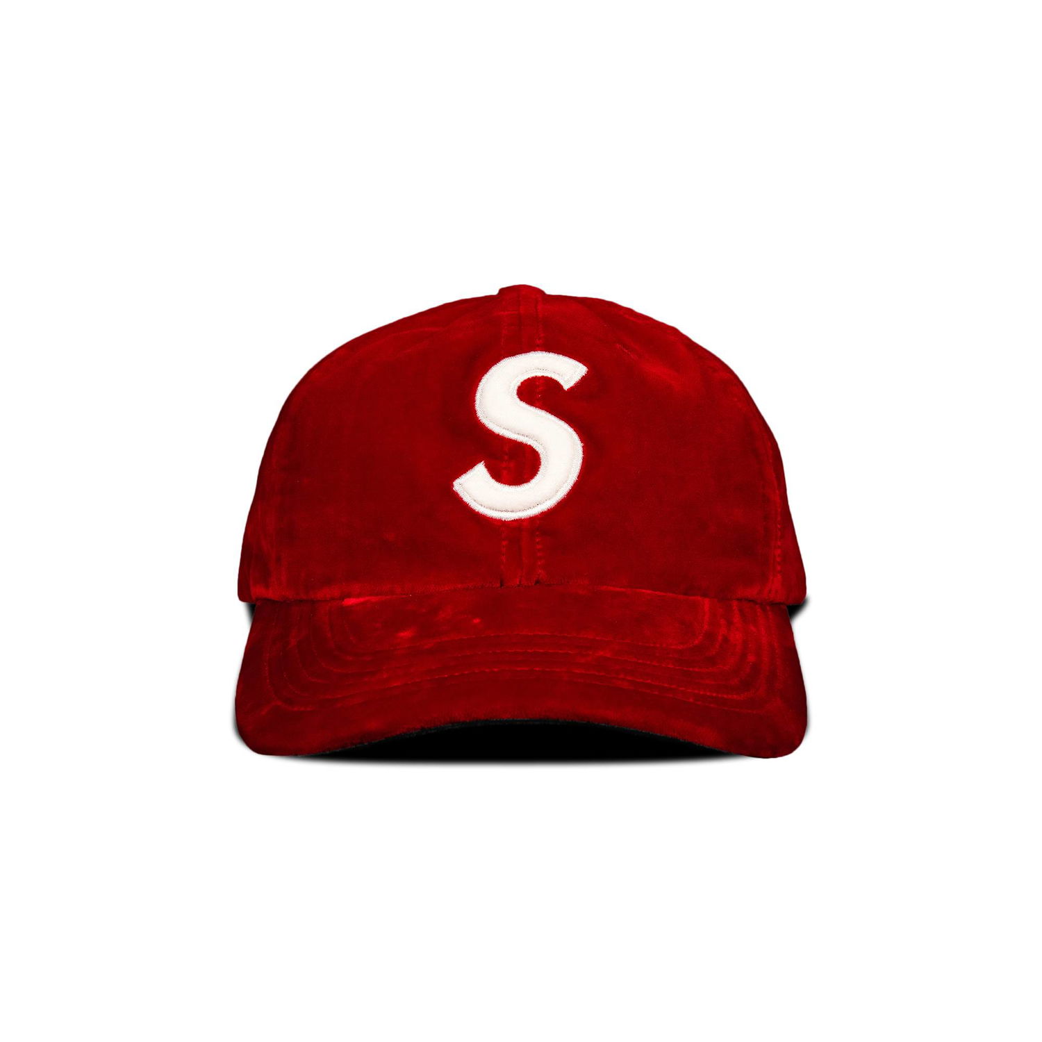 Šiltovka Supreme Velvet S Logo 6-Panel Červená | FW20H69 RED, 1
