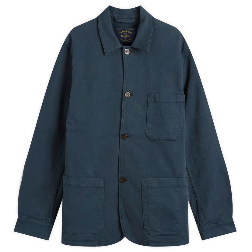 Bunda Portuguese Flannel Labura Chore Jacket, Size Small Modrá | AW25007-NVY