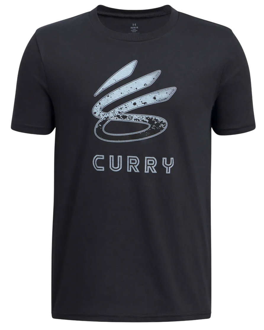 Tričko Under Armour Tricou Curry Logo Tee Čierna | 1387102-002, 0