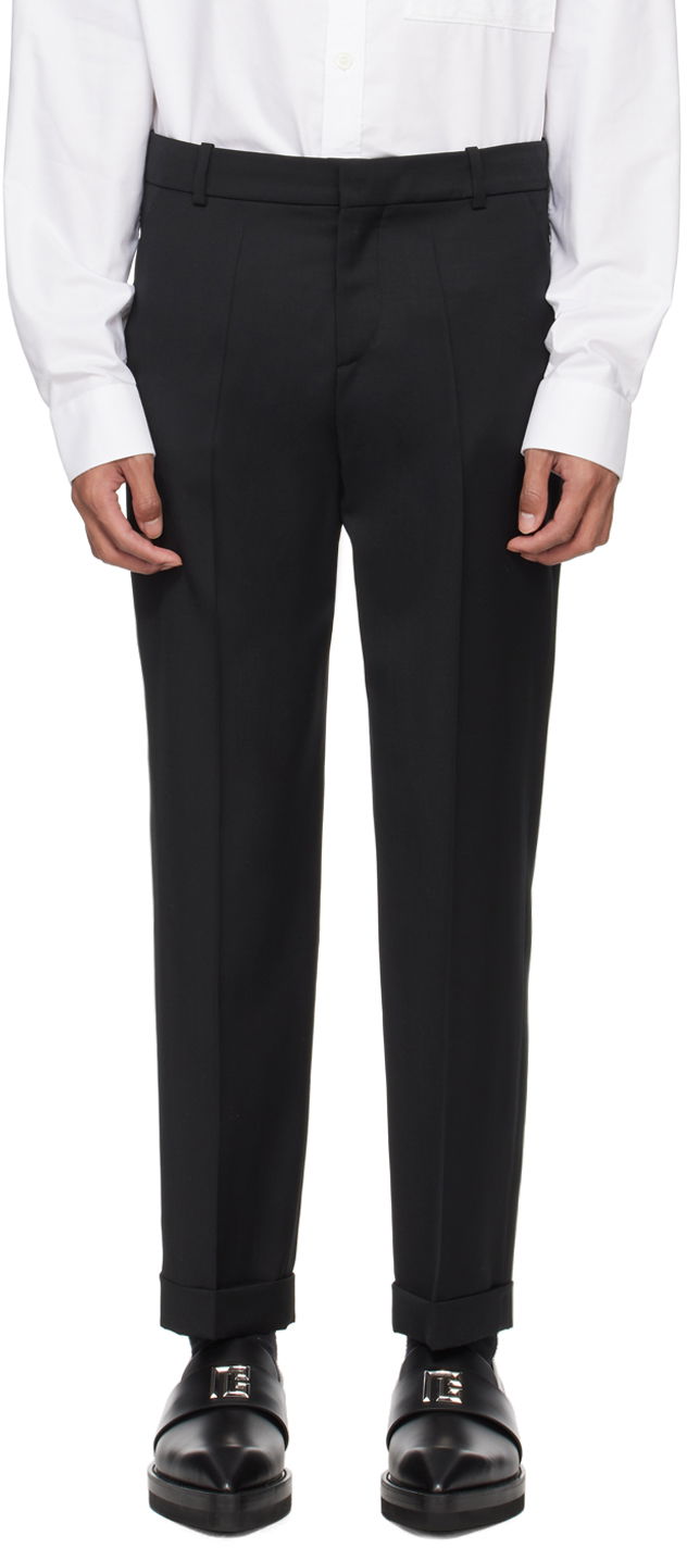 Nohavice Balmain Rolled Cuff Trousers Čierna | CH1PM030WB12