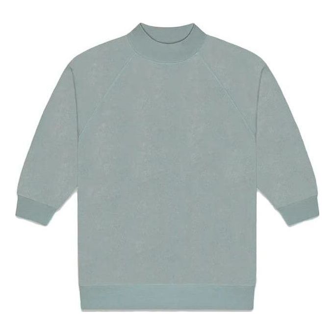 Sveter Fear of God Essentials Terry Cloth 3/4 Sweatshirt Zelené | FOG-SS23-350