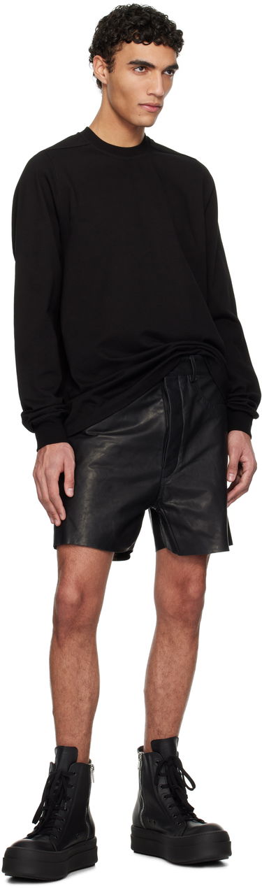 Sveter Rick Owens Rick Owens Hollywood Short Crewneck Long Sleeve Sweatshirt Čierna | RU01E5277 BA, 3