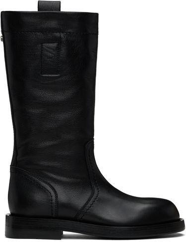Oblečenie Ann Demeulemeester Ann Demeulemeester Bente Leather Boots Čierna | 2510-W-C32-LT157-099, 0