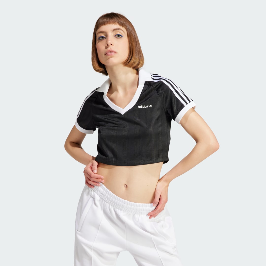 Crop Top adidas Originals Football Crop Top Čierna | IR9780, 1