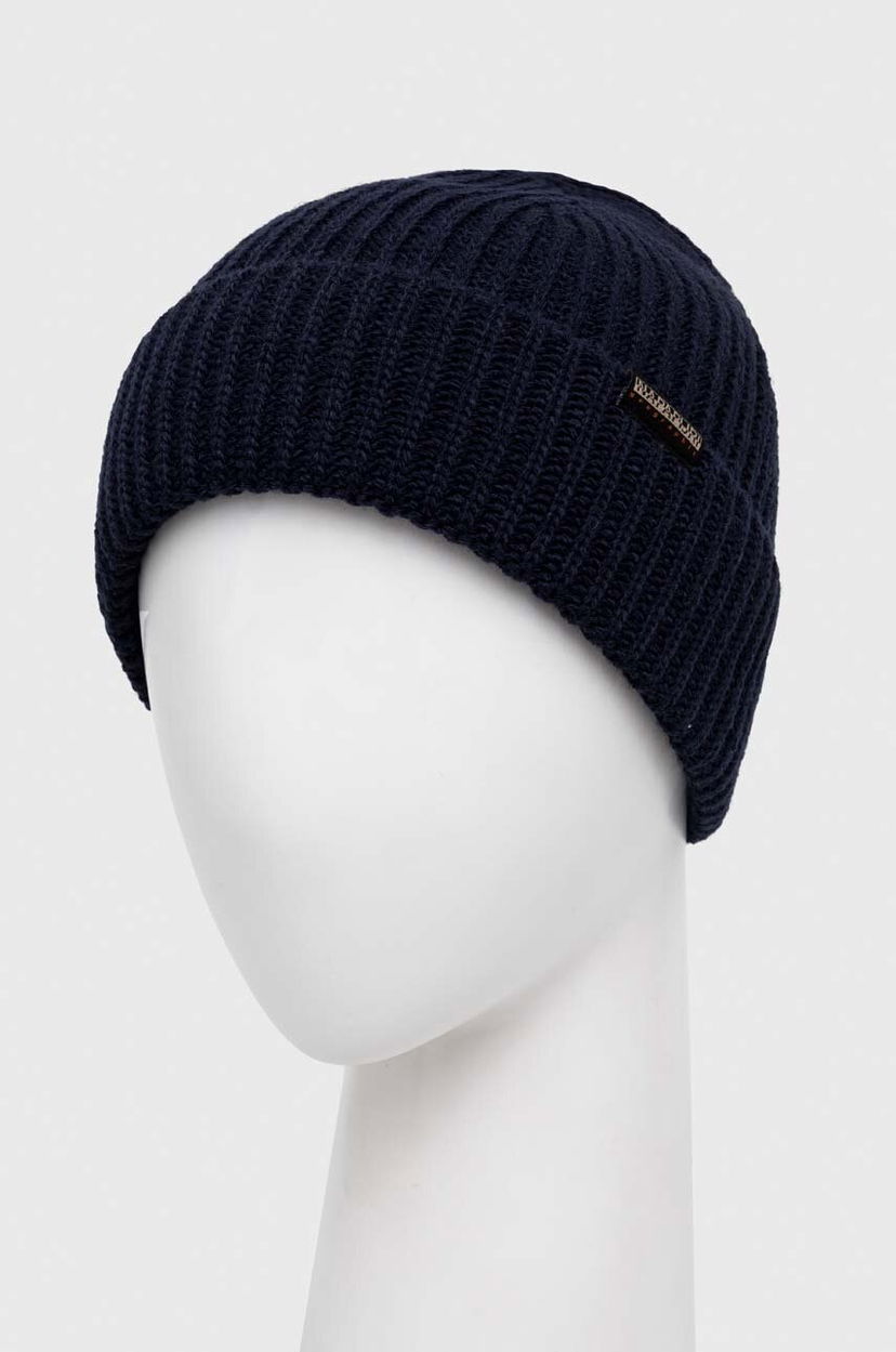 Kulicha Napapijri Ribbed Knit Beanie Navy | NP0A4GK81761