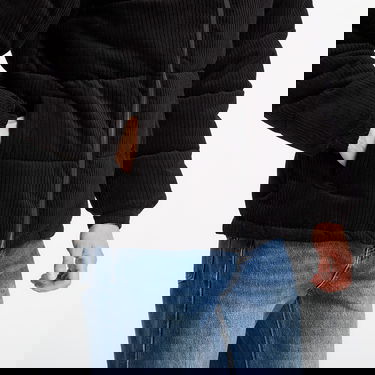 Prešívaná bunda Karl Kani Signature Corduroy Puffer Jacket Čierna | PD00008904, 2