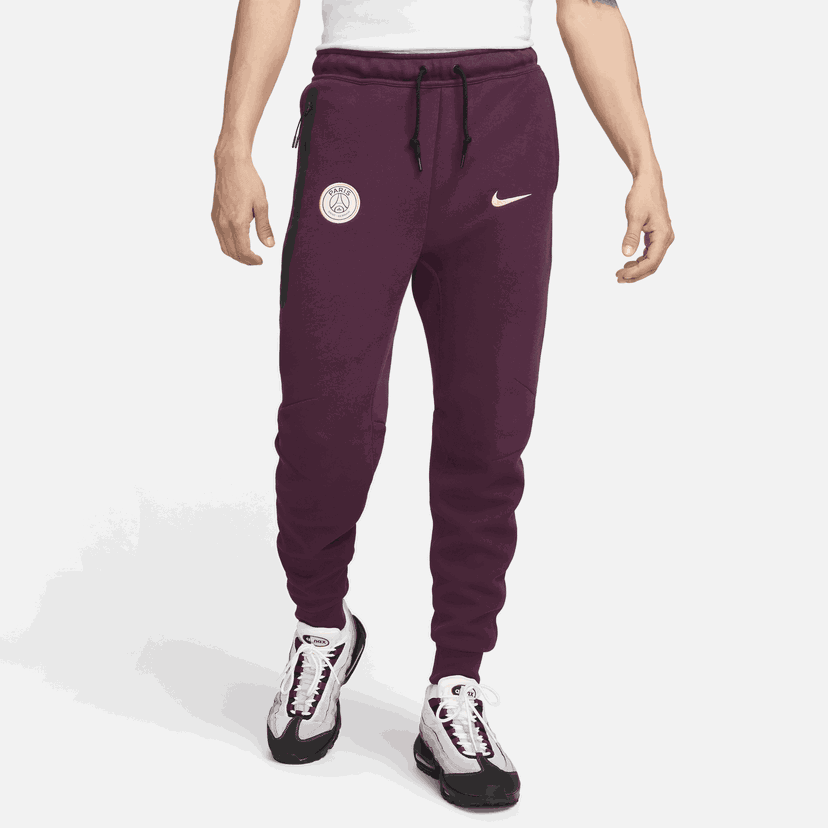 Tepláky Nike Paris Saint-Germain Tech Fleece Vínová | FN8490-610