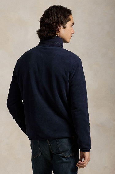 Mikina Polo by Ralph Lauren Navy Blue Fleece Quarter-Zip Pullover Navy | 710951649, 1
