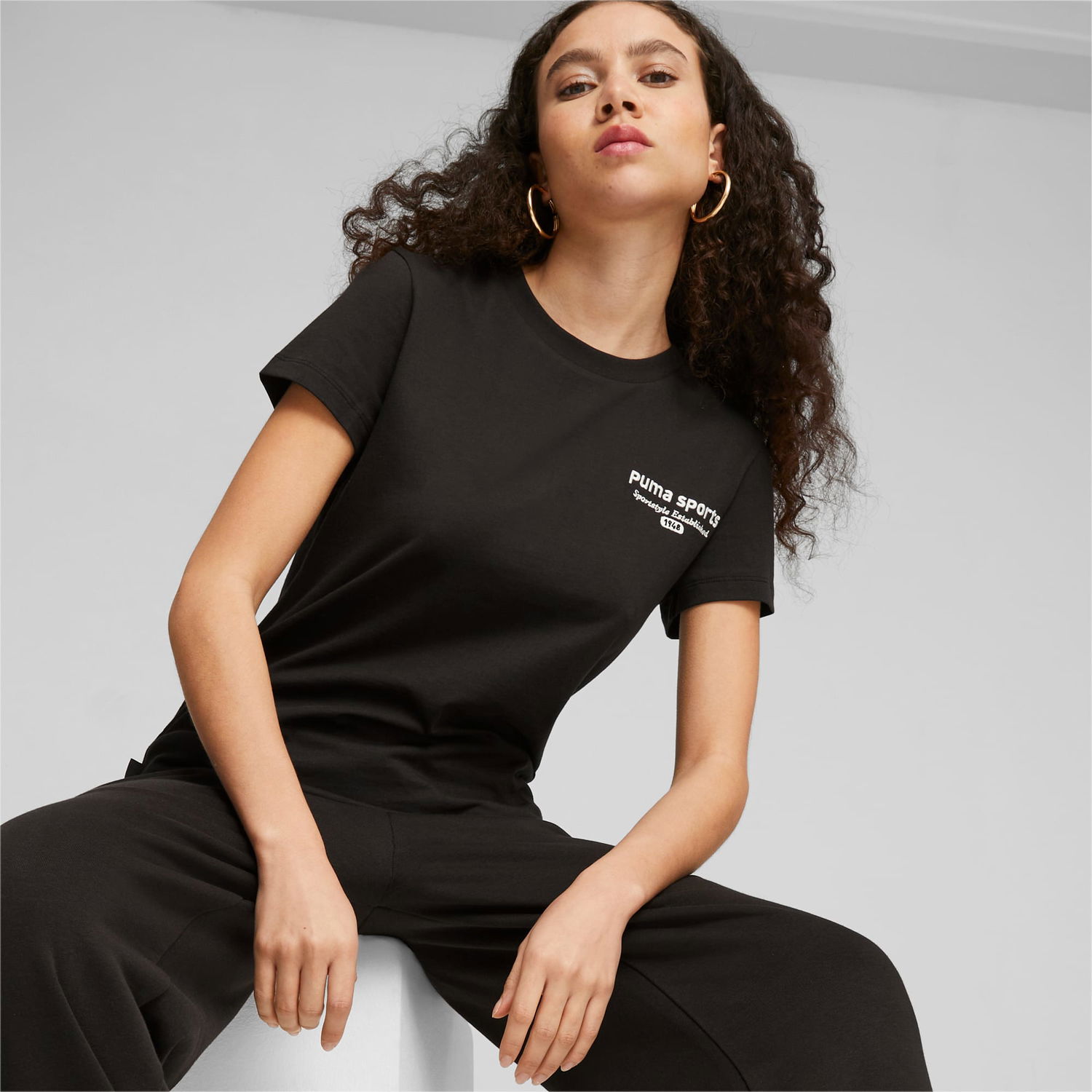 Tričko Puma TEAM Grafik T-Shirt Čierna | 621437_01, 0