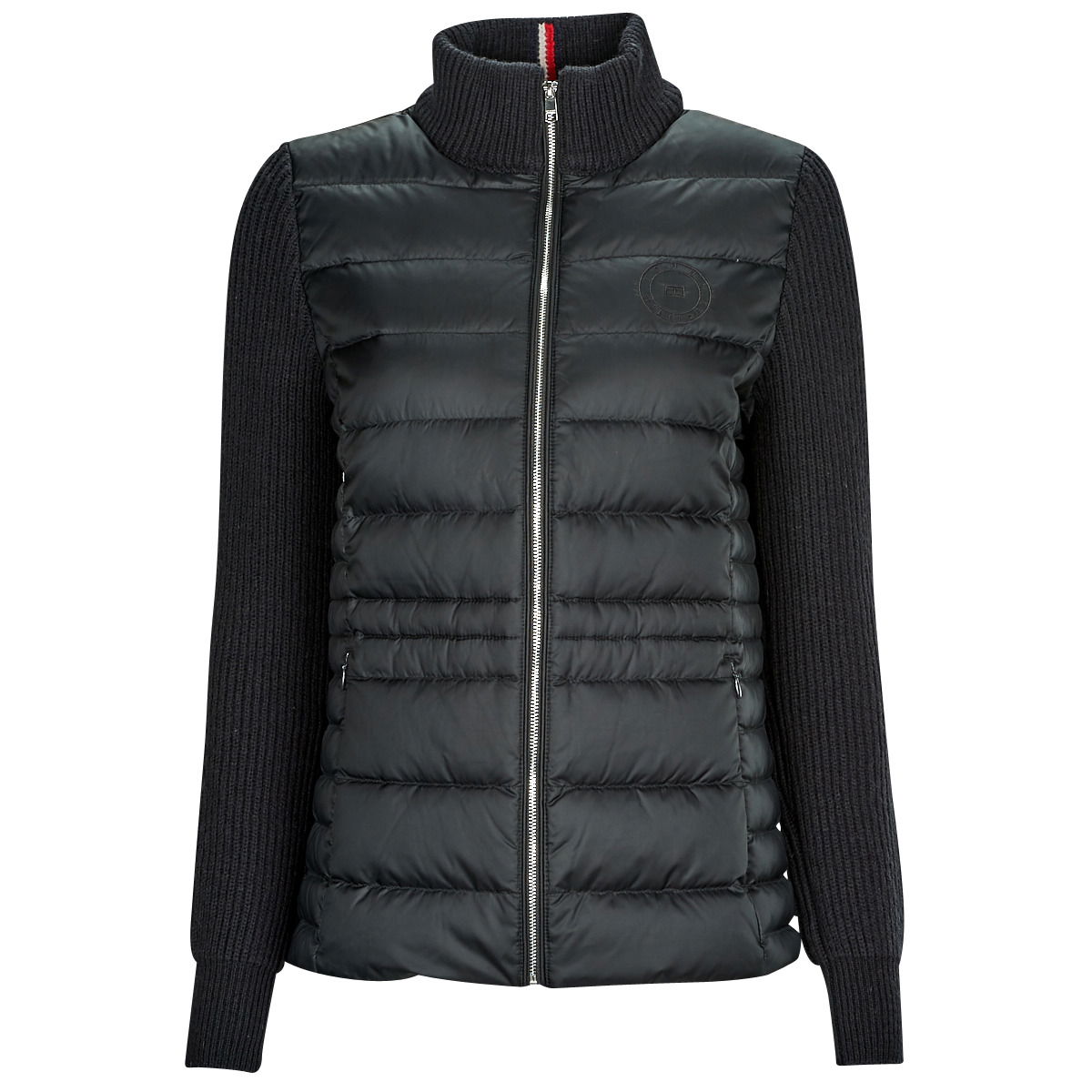Prešívaná bunda Tommy Hilfiger KNIT MIX DOWN JACKET Čierna | WW0WW38924-BDS, 0
