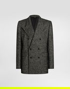 Dolce & Gabbana Double-Breasted Chevron Wool Jacket