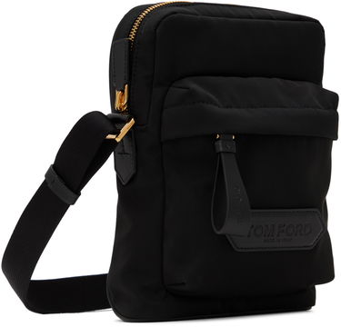 Taška cez rameno Tom Ford Nylon Zip Crossbody Messenger Bag Čierna | H0461-TNY017G, 1