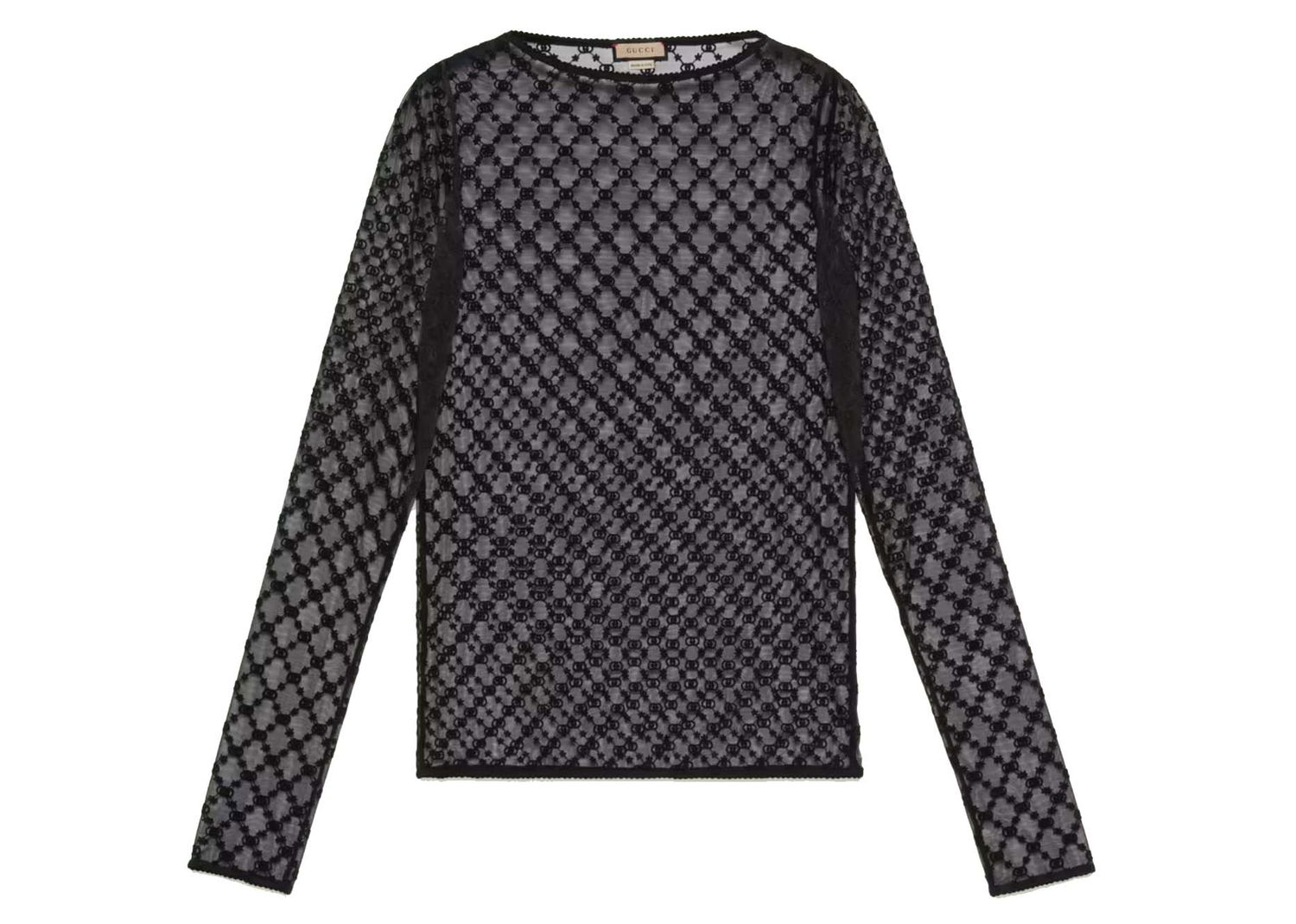 Sveter Gucci GG Star Tulle Top Čierna | 692508 XUAEB 1000, 0