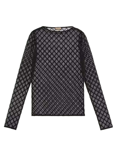 Sveter Gucci GG Star Tulle Top Čierna | 692508 XUAEB 1000