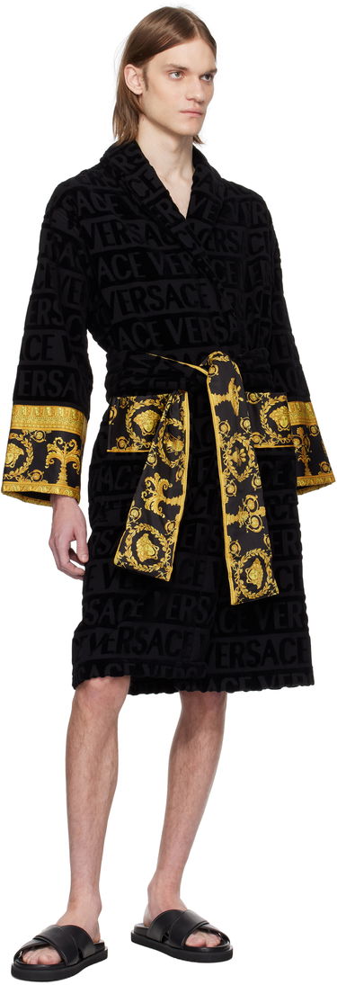 Tenisky a topánky Versace Versace Logo Sandals Čierna | 1016188_1A11124, 4