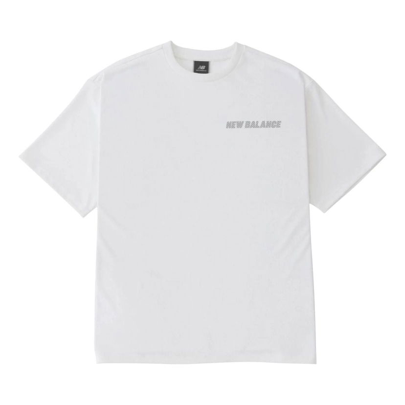 Tričko New Balance Men's MET24 Reflection Logo T-shirt Biela | AMT45005-WT