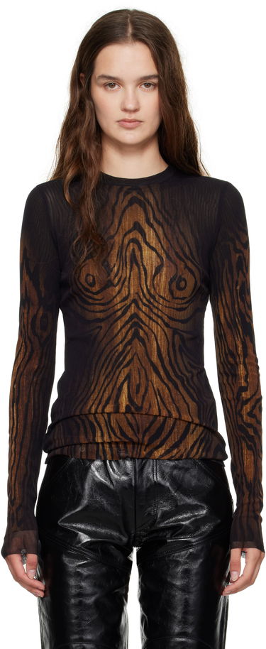 Tričko Jean Paul Gaultier Jean Paul Gaultier 'The Wood' Long Sleeve Hnedá | 25/03-W-TO335-M002P-0060, 0